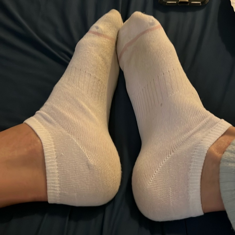 Pony pink white socks